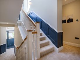 A staircase and hallway at Riverside in Ambleside