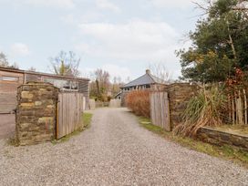 A driveway leading to a house surrounded by trees at Shanti Gher in Bantry