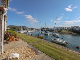 An outdoor area with boats in the water at 1 Oakley Wharf Porthmadog