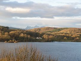 A scenic view of a lake surrounded by trees and mountains at Marina View Bowness-On-Windermere