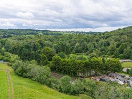 An aerial view of trees and fields at Lodge 4 Silverdale