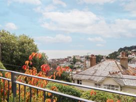 A cityscape view with buildings and ocean at 15 Summerland Avenue, Dawlish
