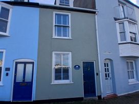 A wall of houses with doors and windows on Hope Street at Harbourside Weymouth