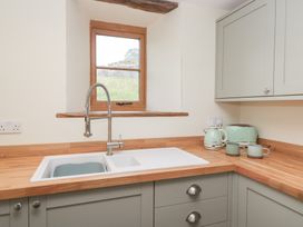 A kitchen with a sink and appliances at Howgill Head in Kendal