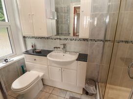 A bathroom with a sink and shower at High Cross in Keswick