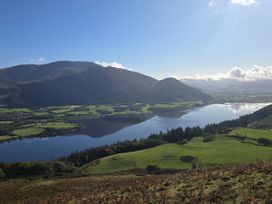 A landscape view of mountains and a lake at Swift Barn in Gilcrux