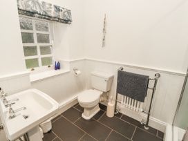 A bathroom with a sink and a toilet at Deer How Farm Patterdale near Glenridding