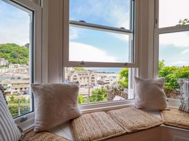 A sitting area with a view at Harbour House in Looe