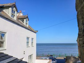 An ocean view from a building at Beachside Cottage in Sandsend