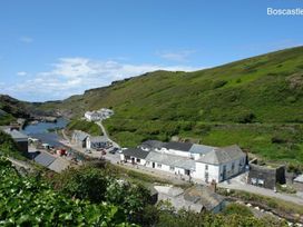 A view of the river and buildings at Tremorla in Boscastle