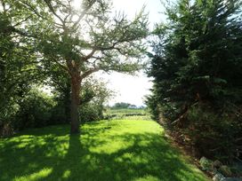 A garden with a tree and grass at The Gatekeepers Cottage - Skerry Vore near Llandudno Junction
