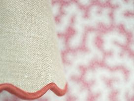 A close-up of a fabric with a scalloped edge at Apartment 1, 86 Dyer Street Cirencester