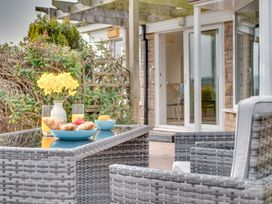 A dining area with a table featuring food items at The Granary in Alnwick