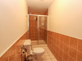 A bathroom with a shower and toilet at Ash House in Ballyvaughan