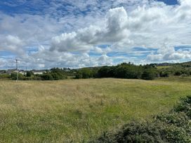 A field with trees and power lines at The Garden Cottage and Carriage House Annagry, County Donegal