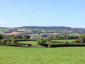 A view of green fields and hills at The Granary in Wyke Nr Axminster