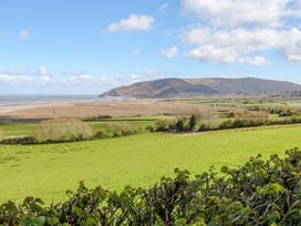 A landscape view of fields and hills at Woodedge Minehead