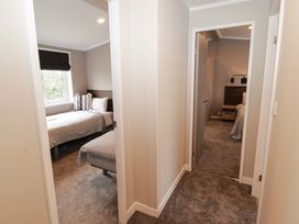 A hallway leading to bedrooms at Dolphin in Haverfordwest