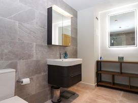 A bathroom with a sink and toilet at Duke's Barn Blackawton near Dartmouth