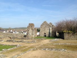 Ruins with grassy area at Penally Mews in St Dogmaels