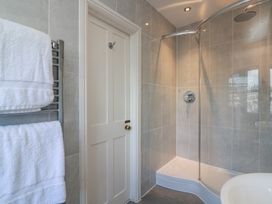 A bathroom featuring a shower and towels at 36 Crowthers Hill, Dartmouth