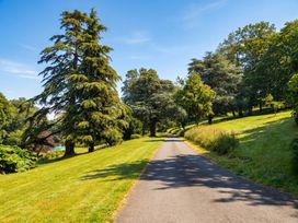 A path lined with trees in a park setting at 2 Sheplegh Court Blackawton near Dartmouth