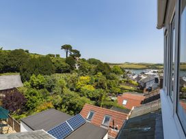 View of rooftops and greenery at Shipwrights in Salcombe