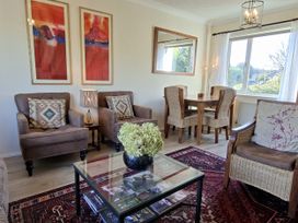 A living room with a sofa and coffee table at Apple Byrd in Kendal