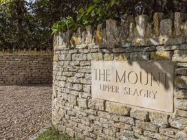 A sign on a stone wall at The Mount Private Estate in Upper Seagry