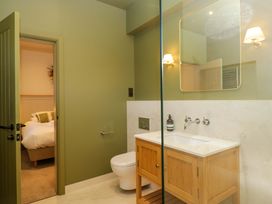 A bathroom with a sink and toilet at The Old Bunkhouse in Grasmere