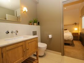 A bathroom with a sink and toilet at The Old Bunkhouse in Grasmere
