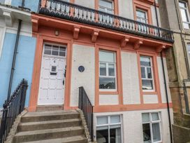 A house facade with a front door and steps at The Studio on the Crescent Whitby