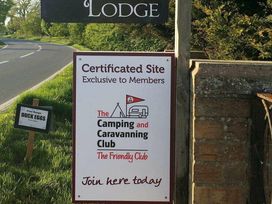 a sign for a camping site indicating it is for members at Standen Lodge - Holiday Accommodation 19045 in Mablethorpe