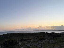 A view of the ocean and horizon at Hafan y Mor Haven - Holiday Accommodation 22224 Pwllheli