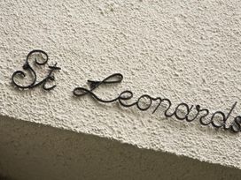 Sign for St Leonards at St Leonards in Salcombe