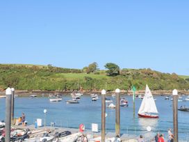 A view of boats at a marina at Quay cottage Salcombe