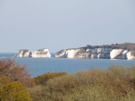 A view of cliffs and the sea at 91 Swanage Coastal Park in Swanage