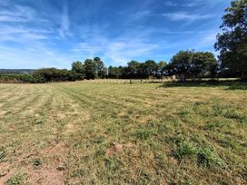 An open field with grass and trees at The Milk Shed in Plymtree