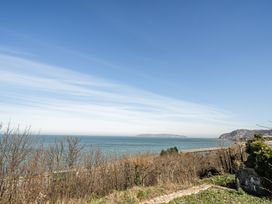 A view of the sea and sky at Blue Haven in Penmaenmawr