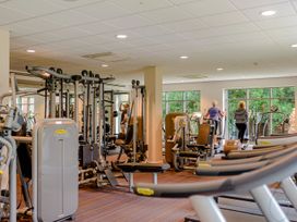 A gym with various exercise machines at Tennyson Spa (Pet) in Louth