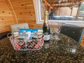 A table with snacks and champagne at Park View Lodge