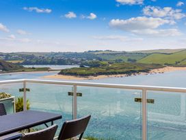 A view of a landscape with water and hills at 6 Avon Quillet Bigbury-On-Sea