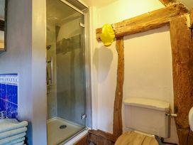 A bathroom with a shower and toilet at Town Farm