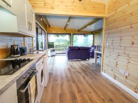 An open plan living area with kitchen and seating at Killinure Cottage in Glasson, County Westmeath