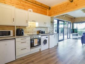 A kitchen with modern appliances at Killinure Cottage Glasson, County Westmeath