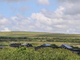 A view of fields with buildings and cows in the background at 65 Benasa Lodge Winnard's Perch near St Columb Major