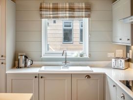 A kitchen with a sink and kettle at Argel in Praze-An-Beeble