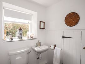 A bathroom with a sink and toilet at Bryn Tegid in Beaumaris