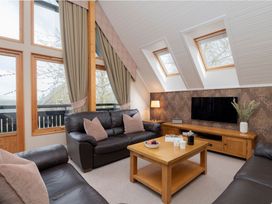 A living room with sofas and a coffee table at The Hexham (Pet) Slaley