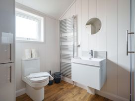 A bathroom with a toilet and sink at The Grays in North Berwick